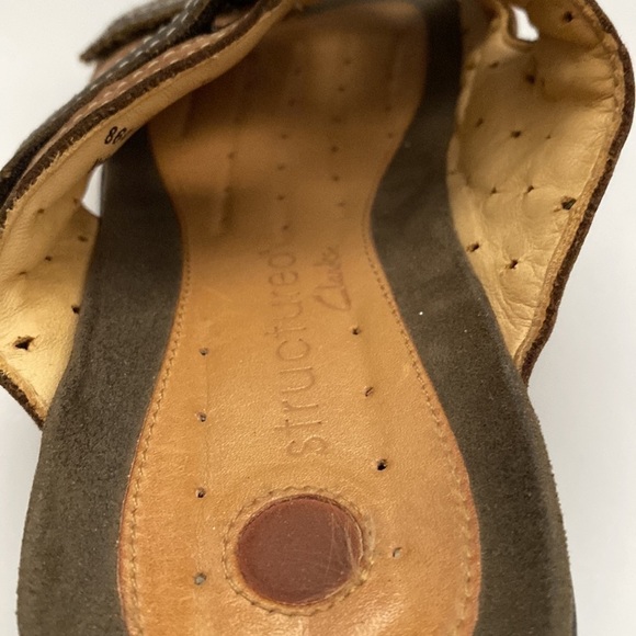 Clarks Unstructured Sandals Slip On Brown Adjustable Womens 9M - Picture 8 of 8